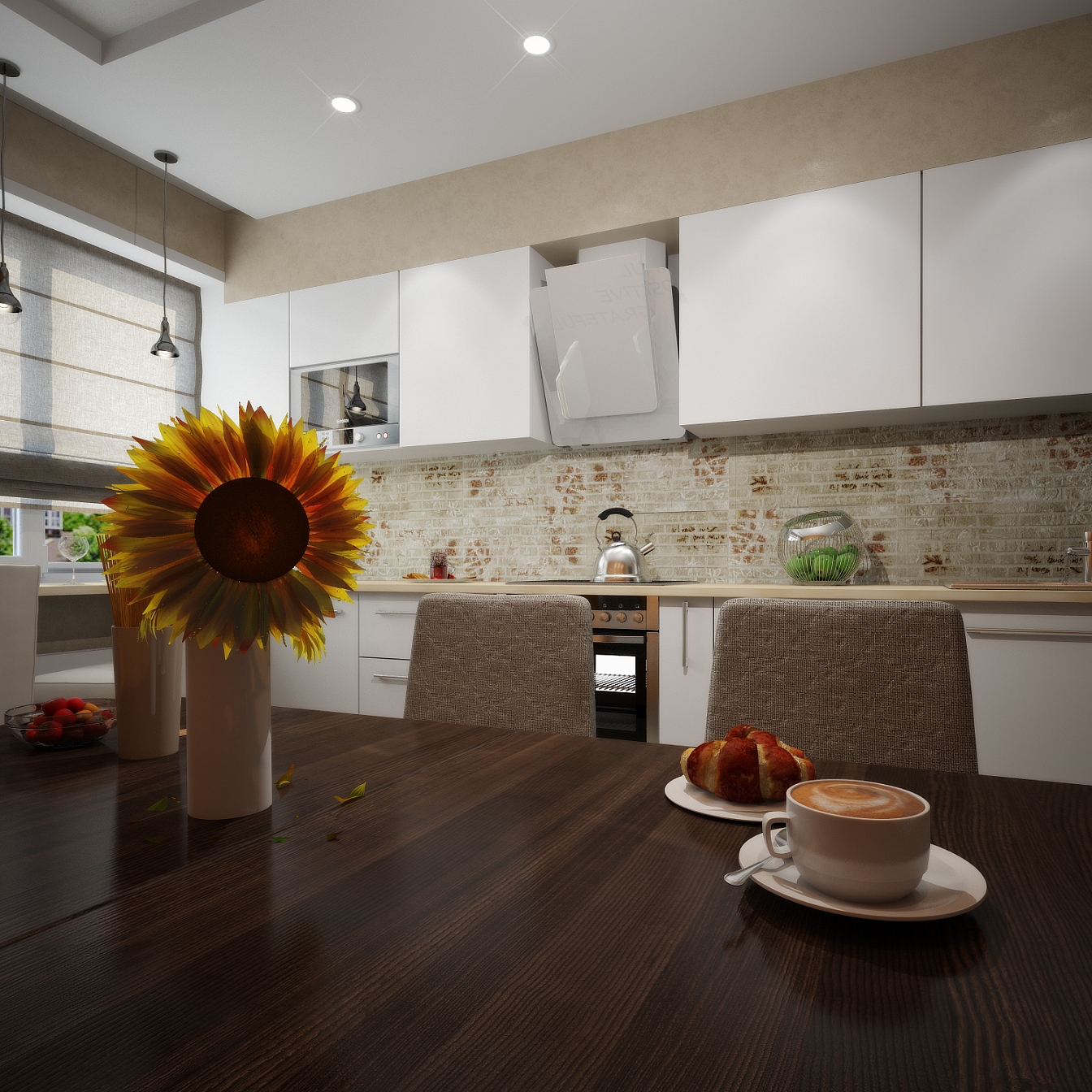 Дизайн проект дома на Владимира Невского: кухня, фото 6