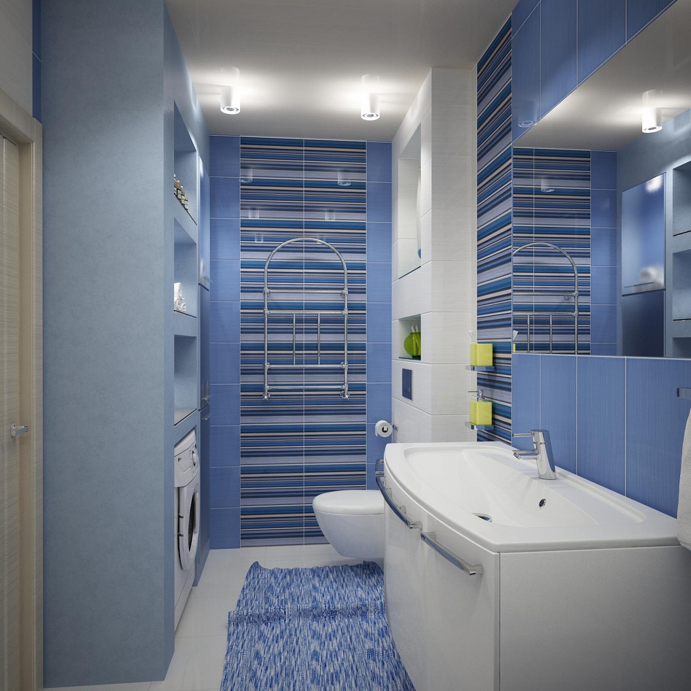 Дизайн проект квартиры на Большой Манежной 13: ванная комната, фото 3