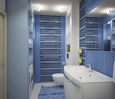 Дизайн проект квартиры на Большой Манежной 13: ванная комната, фото 3
