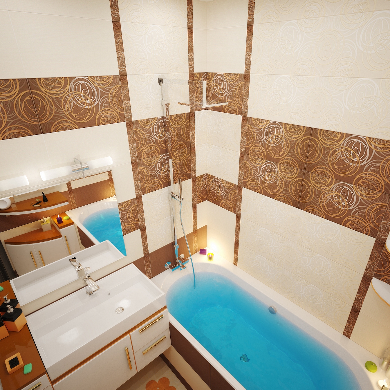 Дизайн интерьера квартиры на Фридриха Энгельса: ванная комната, фото 6