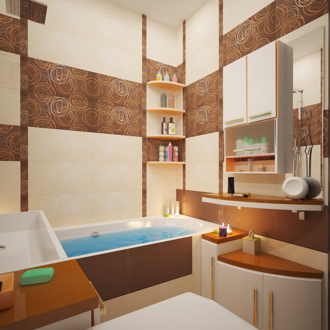 Дизайн интерьера квартиры на Фридриха Энгельса: ванная комната, фото 2