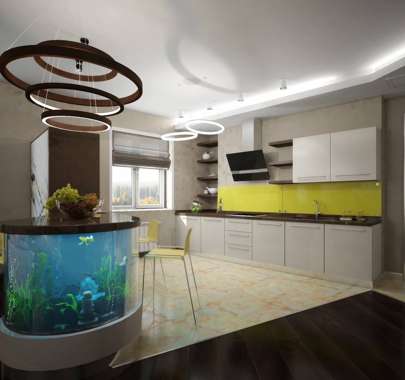 Разработка индивидуального дизайна для квартиры на Сакко и Ванцетти: кухня, фото 3