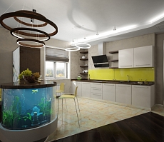 Разработка индивидуального дизайна для квартиры на Сакко и Ванцетти: кухня, фото 3