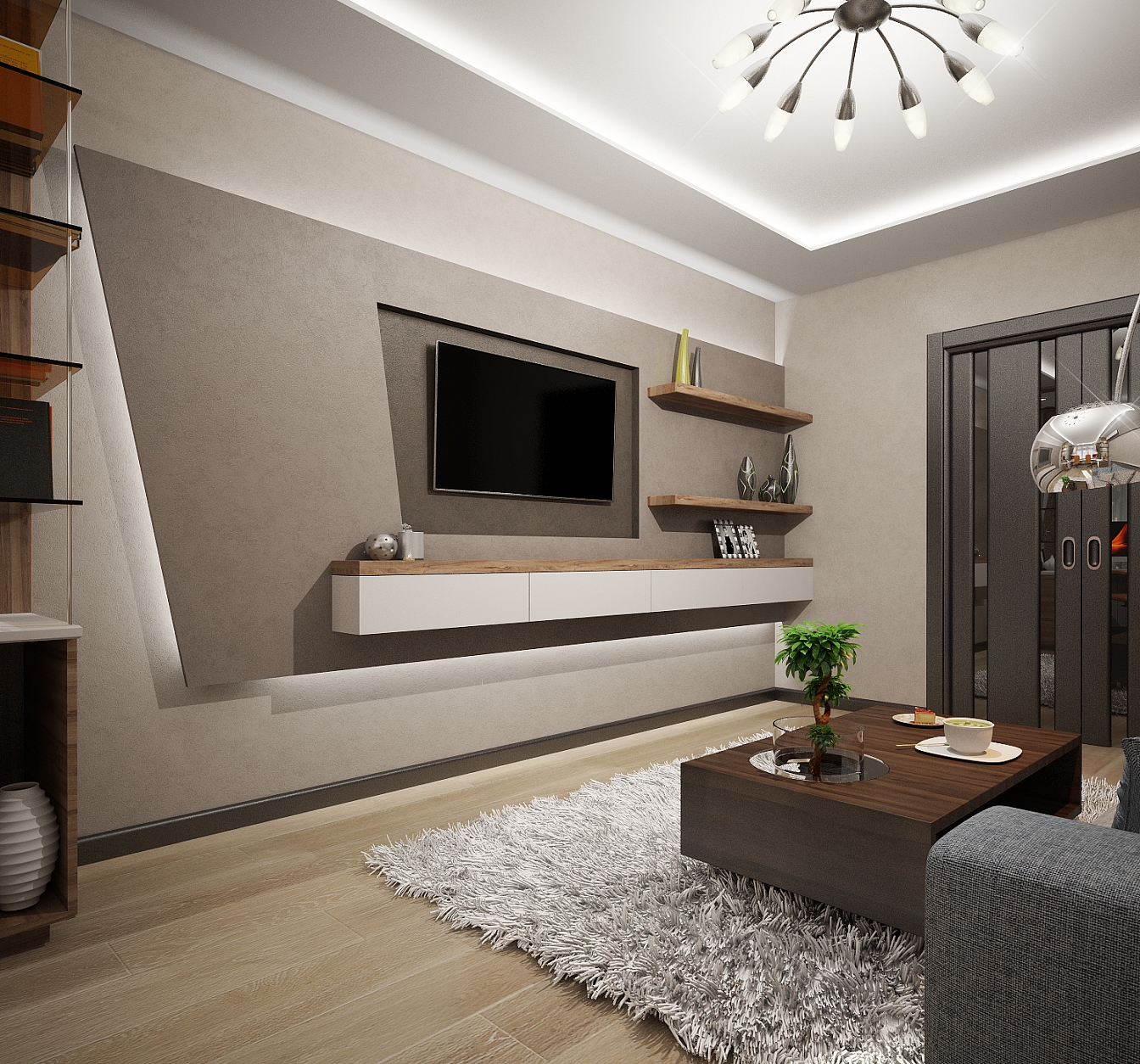 Дизайн проект дома на Владимира Невского: гостиная, фото 3