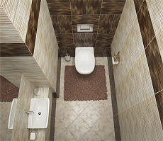 Разработка дизайна интерьера для квартиры на проспекте Патриотов: туалет, фото 3