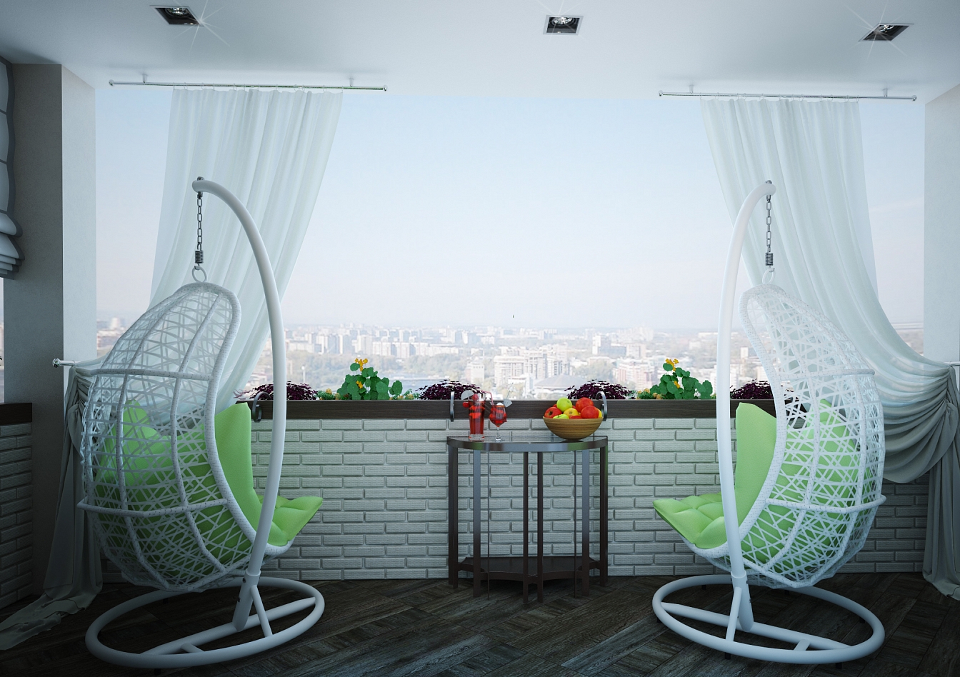 Дизайн проект для квартиры на Дурова: балкон, фото 1