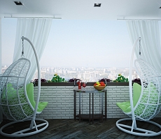 Дизайн проект для квартиры на Дурова: балкон, фото 1