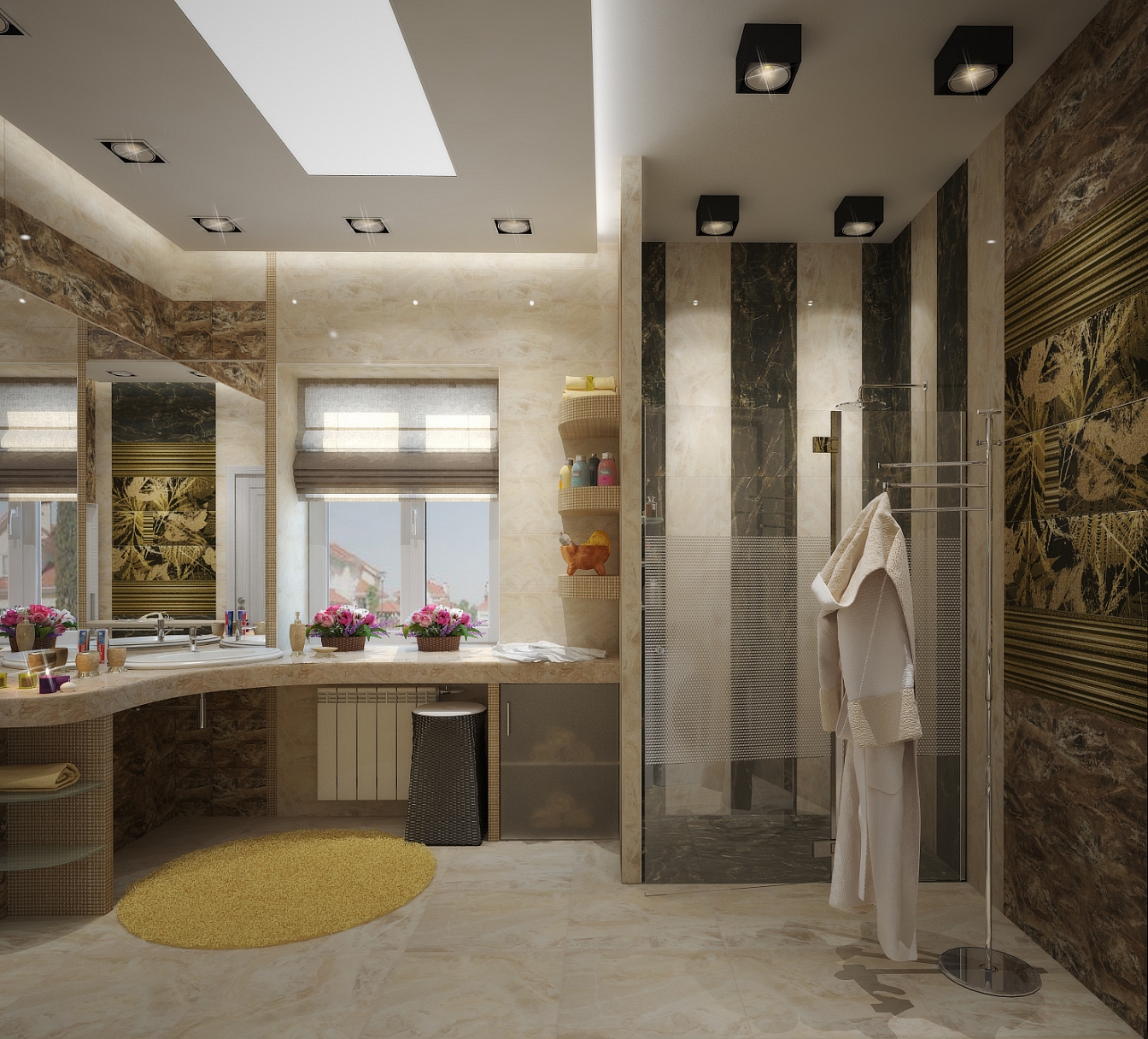 Дизайн проект интерьера дома на улице 1 мая: ванная комната, фото 9