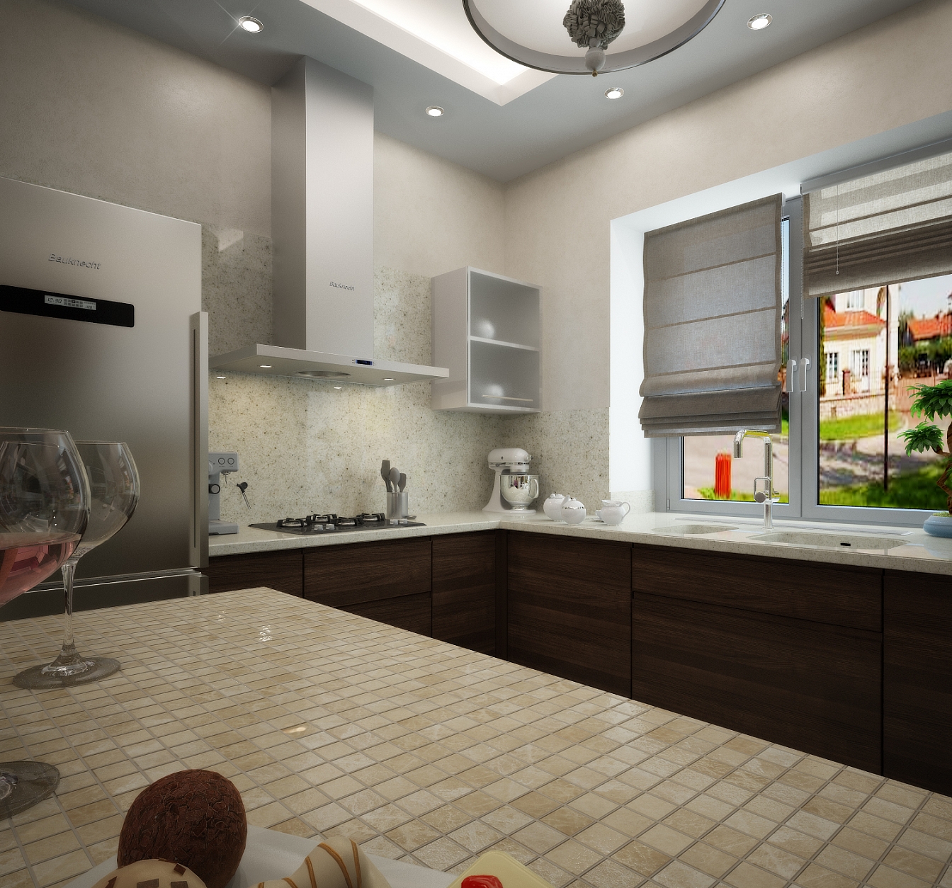 Дизайн проект интерьера дома на улице 1 мая: кухня, фото 2