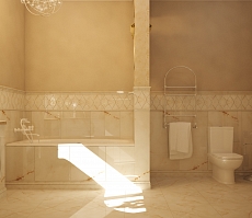 Разработка и реализация дизайн проекта коттеджа в поселке Ямное: туалет, фото 3