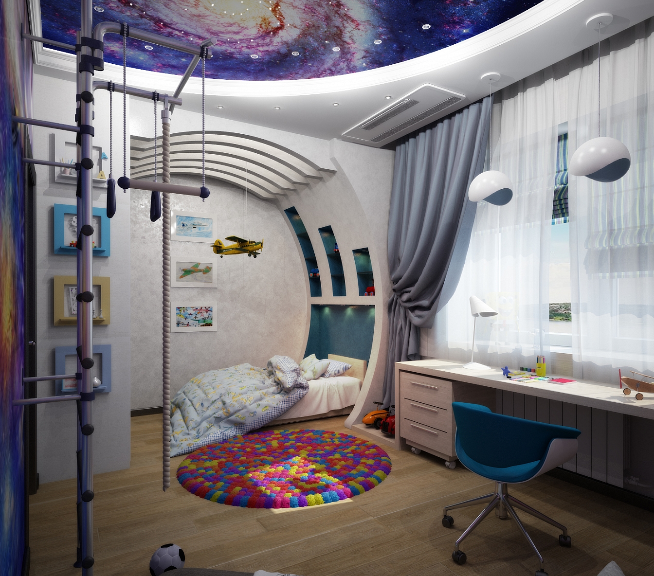 Разработка дизайн проекта квартиры на Большой Манежной 5: детская, фото 1