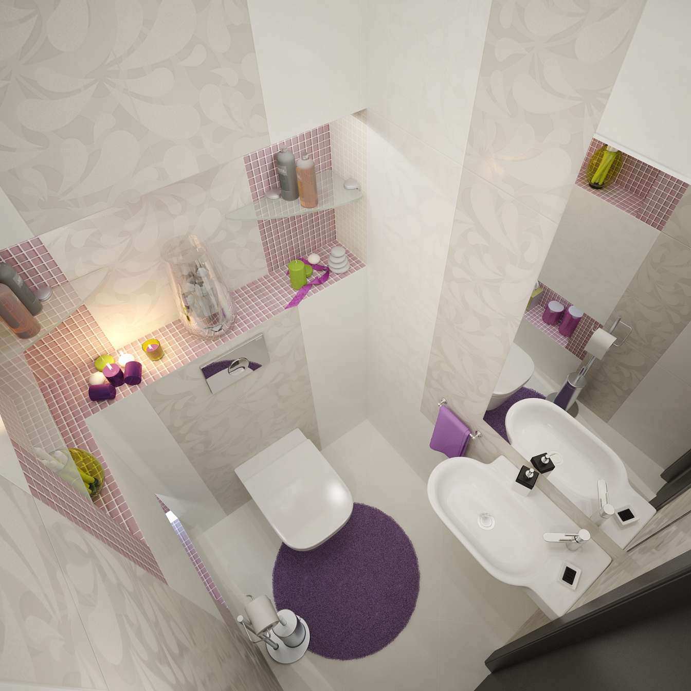 Разработка дизайна квартиры на Димитрова: туалет, фото 2