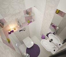 Разработка дизайна квартиры на Димитрова: туалет, фото 2