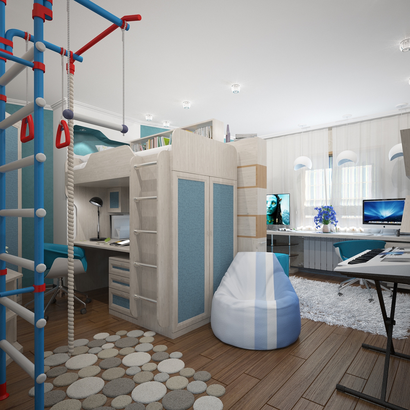 Дизайн интерьера квартиры на Фридриха Энгельса: детская, фото 1