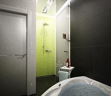 Дизайн проект квартиры на Кразнознаменной: ванная комната, фото 2