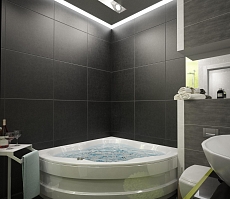 Дизайн проект квартиры на Кразнознаменной: ванная комната, фото 4